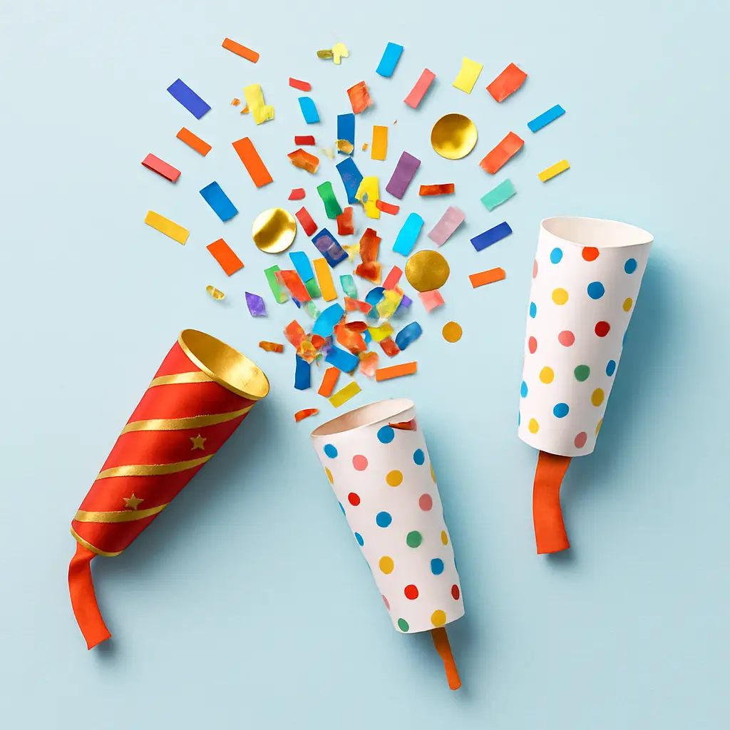 Хлопавки і конфеті купити