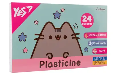 Пластилін Yes, 24 кол., 480г "Pusheen" 540685 купити