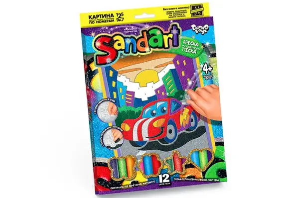 Набір для творчості SA-01-01,02,03,04...10 "Фреска із піску "Sand Art" DANKO купити недорого в Україні, фото 10