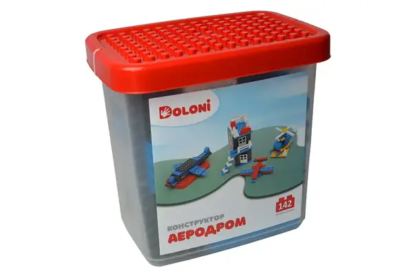 Конструктор блочний 013888/33 "Аеродром" 142 дет. в боксі DOLONI купити недорого в Україні, фото 3