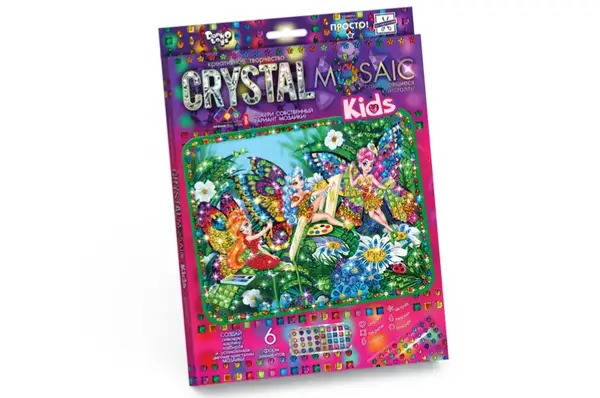 Набір для творчості CRMk-01-01,02,03,04...10 "CRYSTAL MOSAIC KIDS" DANKO купити недорого в Україні, фото 2