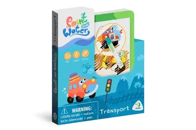 Набір водних розмальовок 300309 "Малюй водою: Транспорт" DoDo купити