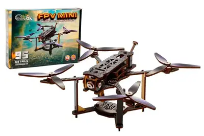Конструктор Puz-00953 FPV Mini дерев'яний, PuzzleOk Конструктор Puz-00953 FPV Mini дерев'яний, PuzzleOk купити