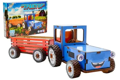 Дерев'яний 3D конструктор "Трактор" 69 дет. Puz-00933 р. 27,8*8,4*8,7 см PuzzleOK Дерев'яний 3D конструктор "Трактор" 69 дет. Puz-00933 р. 27,8*8,4*8,7 см PuzzleOK купити