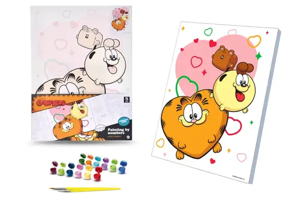 Набір для розпису по номерах 30х40 см QB914-005 "Гарфілд: Милі та пухнасті" qbee купити