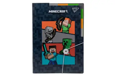 Папка YES А4 з 3 роздільниками на гумці "Minecraft" 492112 купити