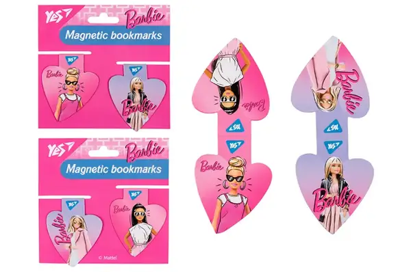 Закладки магнітні Yes "Barbie heart", 2шт 708110 купити недорого в Україні, фото 2