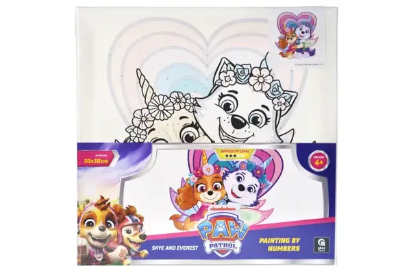 Набір для розпису по номерах 30х30 см QB913-008 "Щенячий патруль: Скай і Еверест" qbee купити недорого в Україні, фото 3