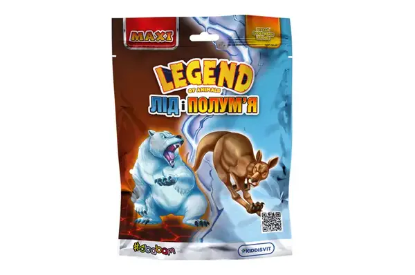 Стретч-іграшка у вигляді тварини 60/CN25 "ЛІД І ПОЛУМ’Я" серії "LEGEND OF ANIMALS МАКСІ" у диспл. #SBABAM купити недорого в Україні, фото 2
