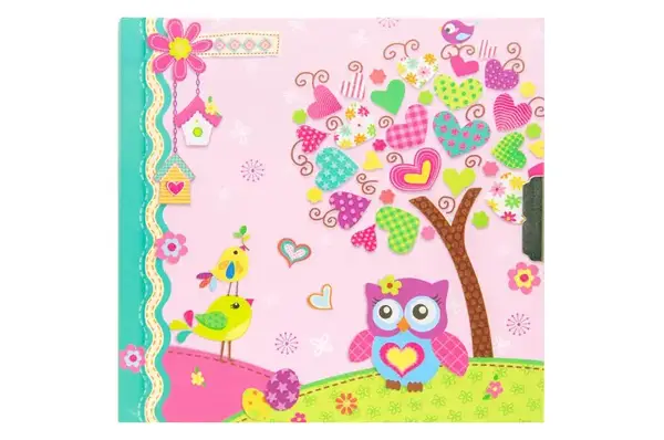 Блокнот дитячий на замочку, Совушка, 135x135mm, 70g, 56 л, купити