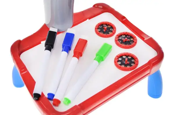 Дитячий стіл для малювання "КОСМОС" з проектором в коробці 6651(Н) р.22,5*7*18см купити недорого в Україні, фото 6