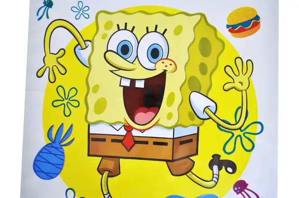 Пакет поліетиленовий (L) QB005-205 "Губка Боб" р.50x40 см qbee купити недорого в Україні, фото 2