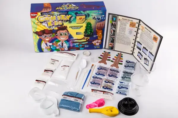 Набір для дослідів CHK-01-01U,02U,03U,04U "CHEMISTRY KIDS" великий DANKO купити недорого в Україні, фото 7