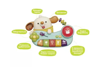 Музична іграшка DM9900-UA ДИВО-ПІАНІНО (українська) KIDDI SMART купити