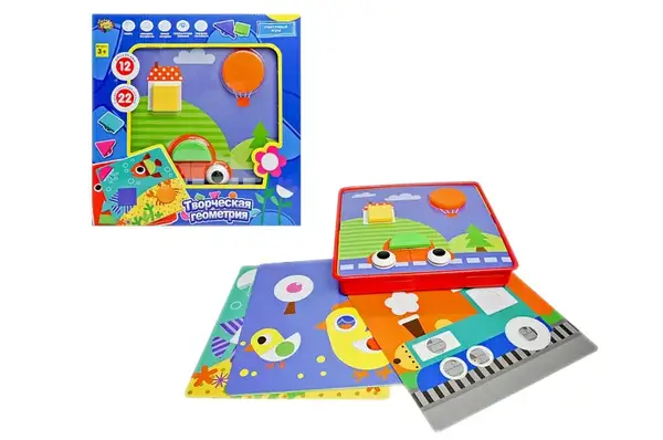 Мозаїка для найменших "Творча геометрія" в коробці YG787-7 р.31*32*5,5см купити