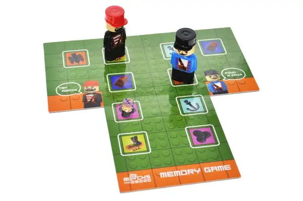 Конструктор блочний QB300-104 "Block&Steps: Піратський корабель" + ходилка і меморі гра 3в1, 41дет. qbee купити недорого в Україні, фото 6