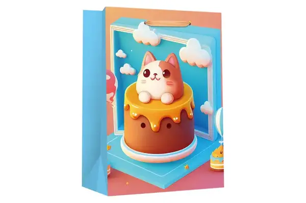 Пакет паперовий 760370ML "JUMBO Сat" асорті р.33x12.7x47.7 см Malevaro купити недорого в Україні, фото 3