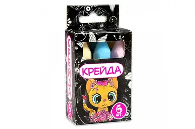 Крейда Олівець - 6 штук різнокольорова 50111 STRATEG купити