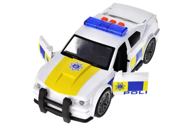 Машина поліція RJ9821C інерційна, озвучена, зі світлом, в коробці р.22x10x11,8 см YG Toys купити недорого в Україні, фото 4