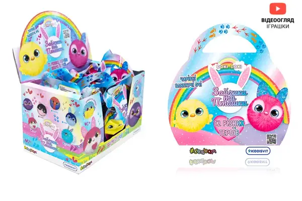 М'яка колекційна іграшка-сюрприз "Doki Doki" - ЗАЙЧИКИ ТА ПТАШКИ (в диспл.) T082-2019 #SBABAM купити