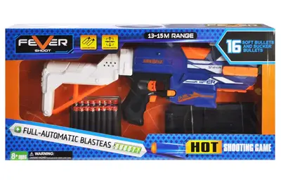 Бластер на поролонових патронах, на батарейках, в коробці 9900-5 р.59*8*28,5см купити