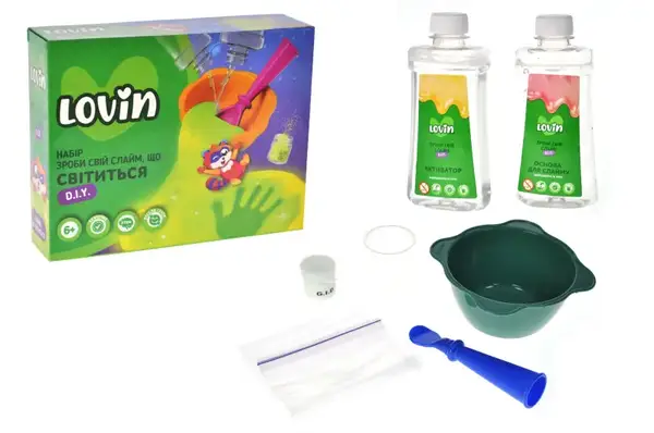 Слайм, що світиться 8000208 Набір Зроби Свій Слайм, ТМ Lovin купити