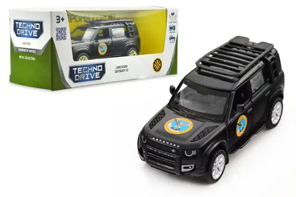 Машина 250364M "LAND ROVER DEFENDER 110 Шеврони Героїв ГУР МО" TECHNODRIVE купити
