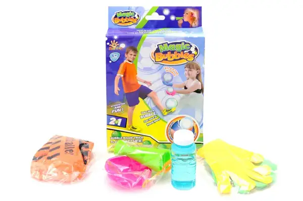 Набір для гри з мильними бульбашаки (футбол+рукавички 2в1) 1728B р.25,5*17*5,5см купити