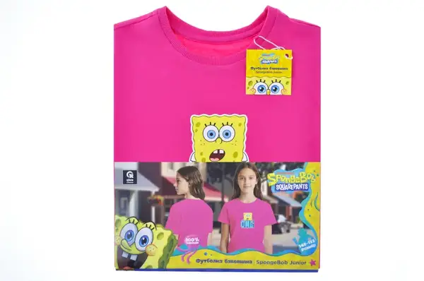Футболка бавовняна QB-SB-001-16-146-152 SpongeBob Junior 146-152 qbee купити недорого в Україні, фото 5