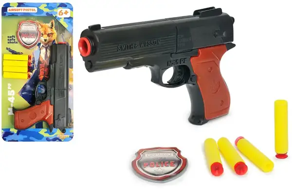 Пістолет на поролонових патронах 928 "М45 ПФ" на блістері GoldenGun купити