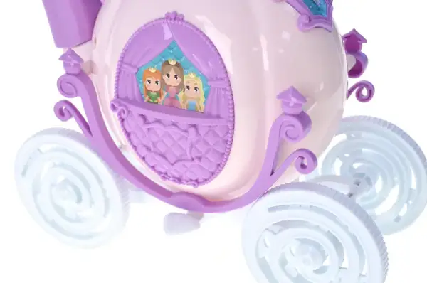 Бульбашкова машина-каталка "Карета" з ручкою, на батарейках, в коробці, 2кольори 99005 р.22,7*10,7*20см купити недорого в Україні, фото 3