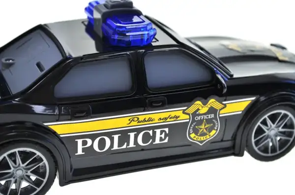 Машина "Поліція" інерційна, озвучена, зі світлом в коробці JS201H р.40,4*25,5*8см купити недорого в Україні, фото 3