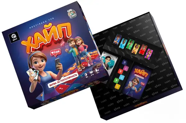 Настільна гра QB701-007 "ХАЙП. Битва за популярність" qbee купити недорого в Україні, фото 2