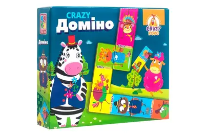 Настільна гра "Crazy Koko. Доміно" VT8055-10 VladiToys купити