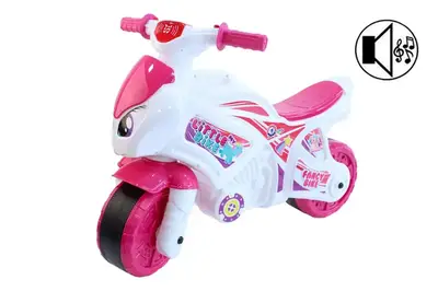 Мотоцикл музичний 6368 біло-рожевий принцеса ТЕХНОК купити