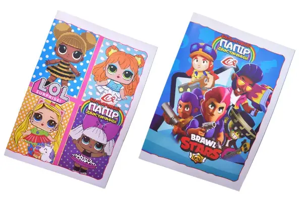 ПАПІР КОЛЬОРОВИЙ POLLY А4 14 аркушів Двосторонній купити недорого в Україні, фото 3