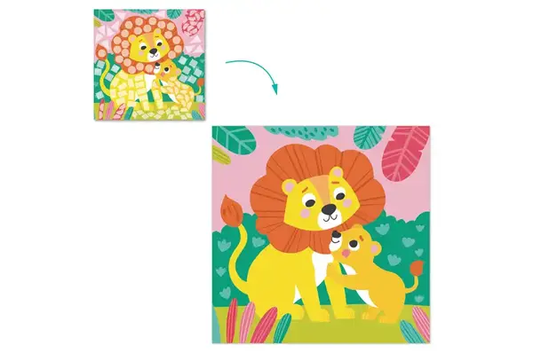 Набір для творчості. Мозаїка зі стікерами 300896 «Зоопарк» DoDo купити недорого в Україні, фото 7