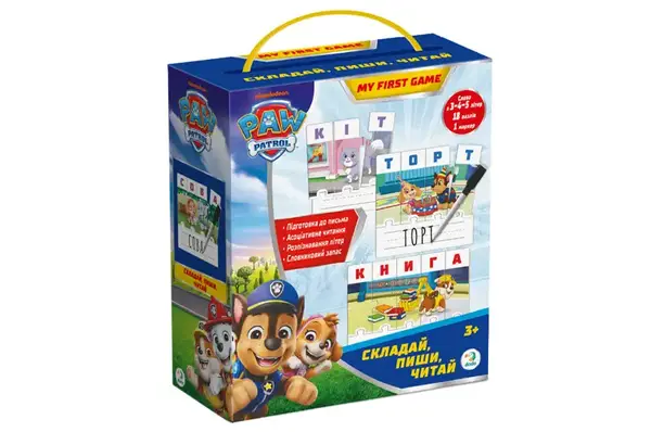 Навчальна гра 200622 "Щенячий патруль. Складай, пиши, читай" DoDo купити