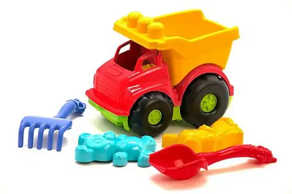 Машина "Тотошка" №2 з лопаткою і грабельками, 2 великі пасочки 0176 Colorplast купити