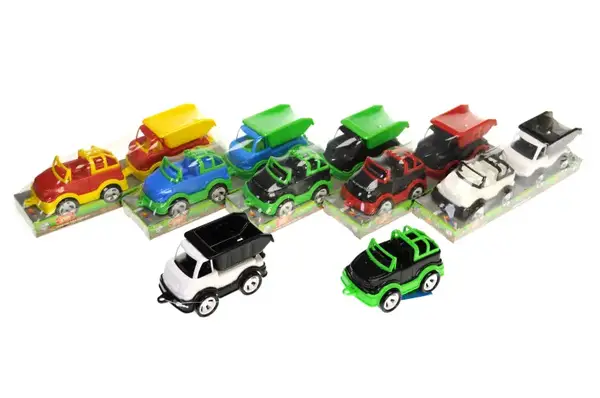 Набір автомобілів (позашляховик, вантажівка) "Mini Matik", планшет, 002/6 BAMSIC купити