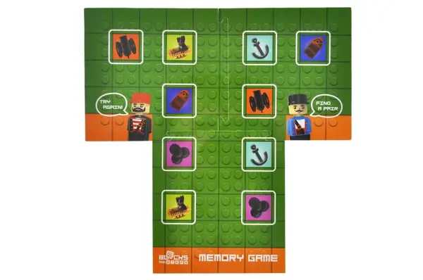 Конструктор блочний QB300-104 "Block&Steps: Піратський корабель" + ходилка і меморі гра 3в1, 41дет. qbee купити недорого в Україні, фото 9