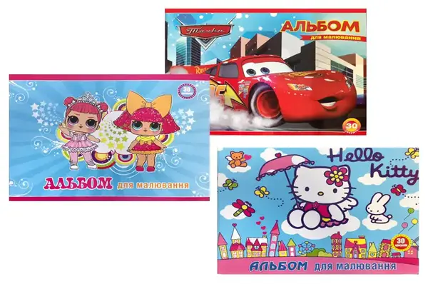 Альбом для малювання 30 аркушів POLLY купити