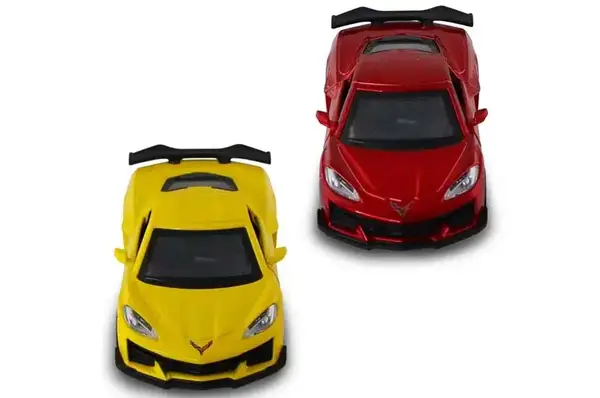 Автомодель – 250310 CHEVROLET CORVETTE C8 Z06 2024 (жовтий, червоний) купити недорого в Україні, фото 7
