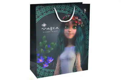 Пакет паперовий M QB004-105 "Мавка" р.27x33x11 см qbee купити