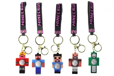 Брелок в наборі зі світлом HF-1810-94 за мотивами гри, 12 шт в упаковці(ціна за шт) купити