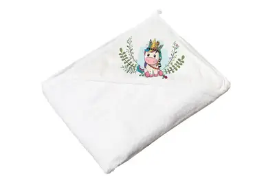 Рушник для купання з капюшоном "Дикий Захід: Єдиноріг" р.80x80, 100%бавовна (білий) DZ-008 80X80-103- JEDNOROZEC TEGA купити