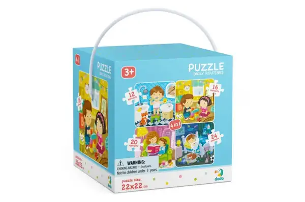 Пазли - 4в1 - 300130 "Мій день" (12,16,20,24 елм., р.22x22 см) DoDo купити недорого в Україні, фото 2