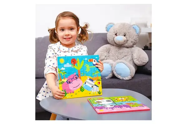 Пазли фомові "Fisher-Price. Бегемот та зебра" VT1109-04 VladiToys купити недорого в Україні, фото 3