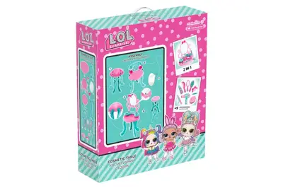 Косметичний столик з дзеркалом 2666 "LOL" на ніжках, в коробці ТЕХНОК купити