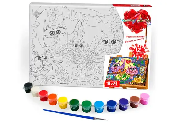 Набір для розпису на полотні 21x31 см PX-06-01,02,03,04,05...10 "Canvas Painting" DANKO купити недорого в Україні, фото 8